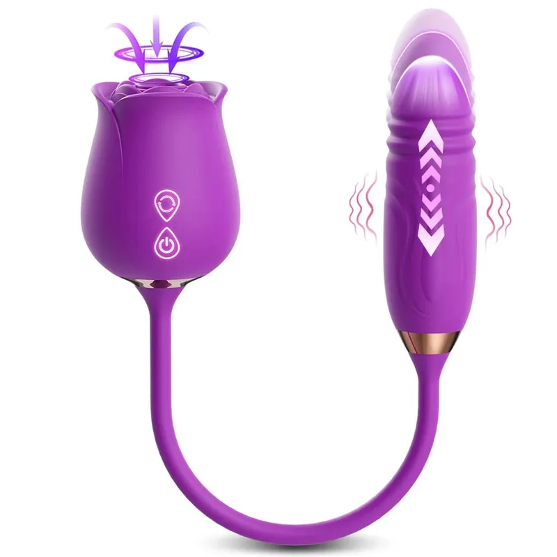 Clit Sucker Vibrator สำหรับผู้หญิงดูด Clitoris Stimulator พร้อม Thrusting ไข่หญิง Masturbation ผู้ใหญ่ Goods Sex Toy สำหรับผู้หญิง — image 10