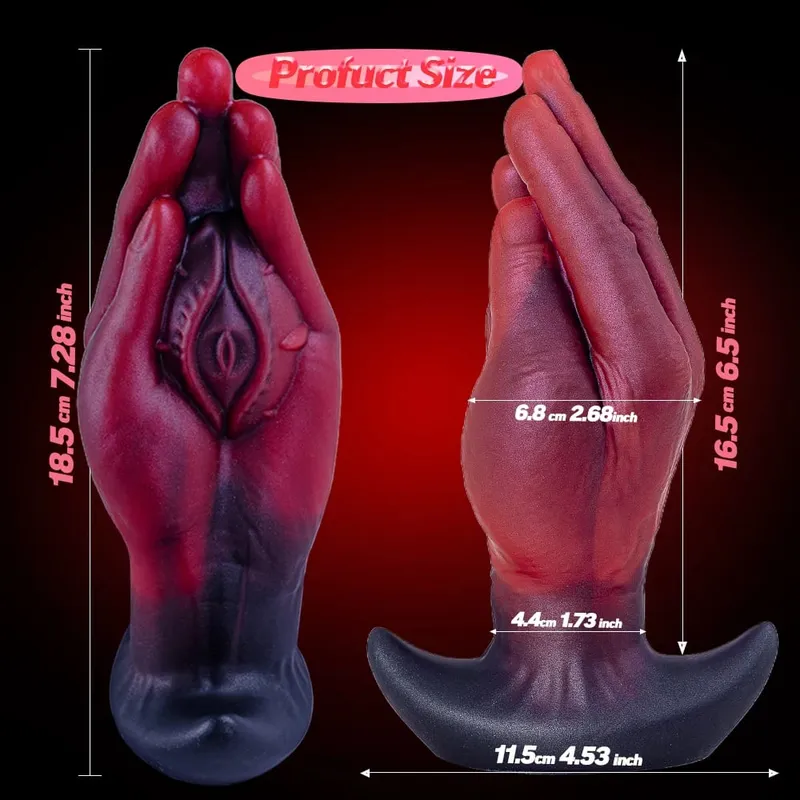 Enorme Fisting Dildo Anal Plug Grande Mano Butt Plug Dilatatore Espansione Espansione Giocattoli Adulti Del Sesso Butt Anal Training Per Le Donne Uomini Gay