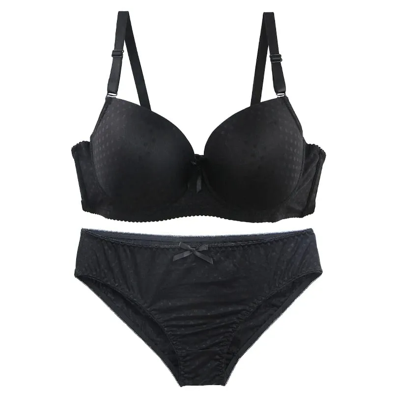 DaiNaFang Set di Reggiseno a Coppa BCD per Donna in Pizzo Modellante Coppa a Stampo Sottile 3 File Gancio Indietro Anti Ascella Grasso Push Up Lingerie