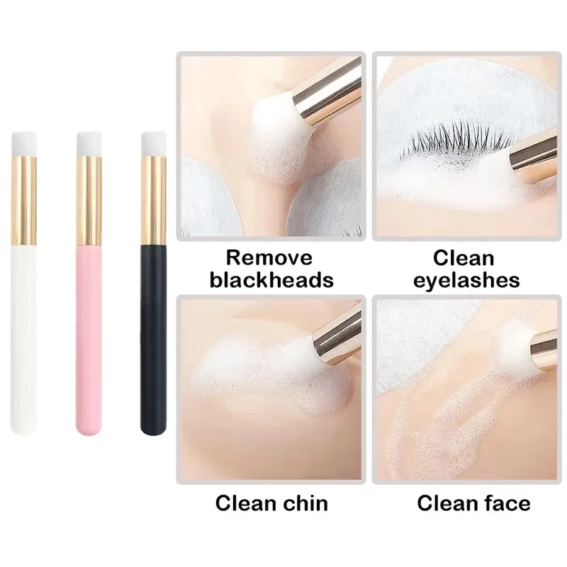 50Pcs Weiche Wimpern Verlängerung Reinigung Pinsel Lash Shampoo Augenbraue Nase Peeling Reinigung Make-Up Entferner Schönheit Pflege Liefert — image 3
