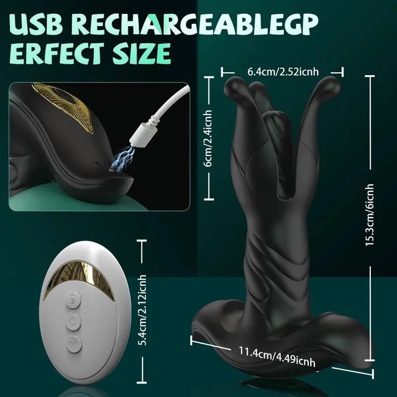 Tension Shock sbattimento spinta Butt Plug vibratore anale massaggiatore della prostata giocattolo anale APP telecomando doppio controllo giocattoli del sesso per gli uomini — image 6