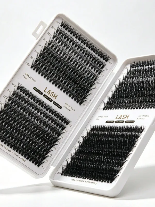 640 sztuk DIY klastry rzęs książka mieszana długość 30D 80D D Curl 10-16mm pojedyncze rzęsy strona główna narzędzie do makijażu oczu — image 4