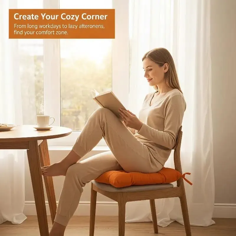 สแควร์นุ่มหนาเบาะรองนั่งลื่นน่ารักการ์ตูนพิมพ์คงที่สำหรับ Office Home เก้าอี้รับประทานอาหาร — image 4
