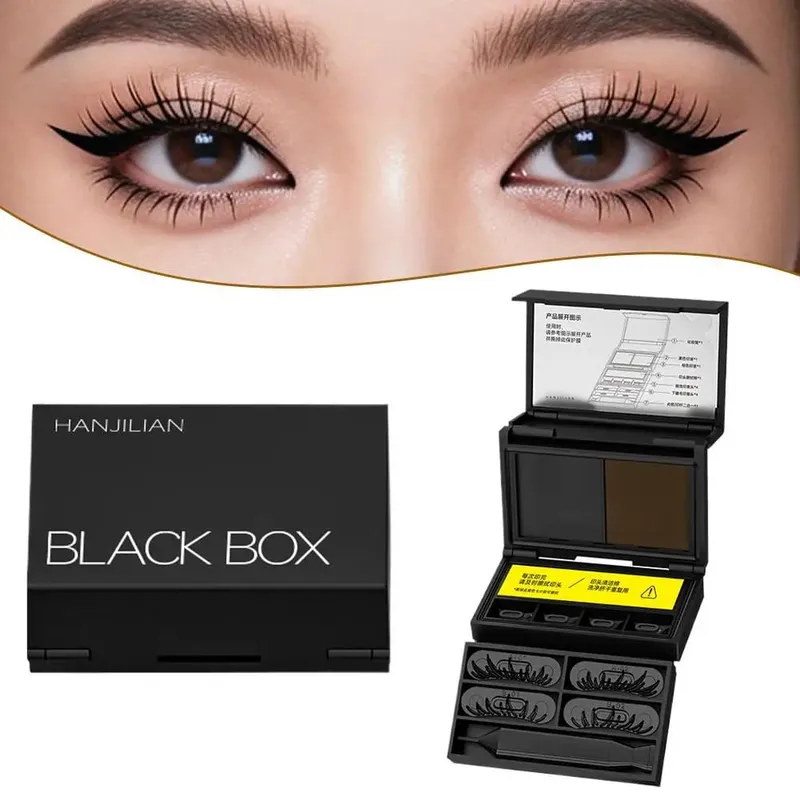 3-in-1 Stempel-Eyeliner-Set für den unteren Wimpernbereich, wasserdicht, langlebig, schnelle Anwendung, tragbare Augen-Make-up-Werkzeug-Set-Box — image 6