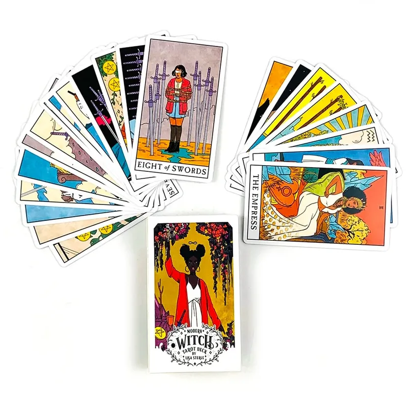 Modern Witch Tarot Cards A 78 Deck Oracle English Divination Borad Playing Games,Perfect For Beginners Women Girls Personal Use — image 3