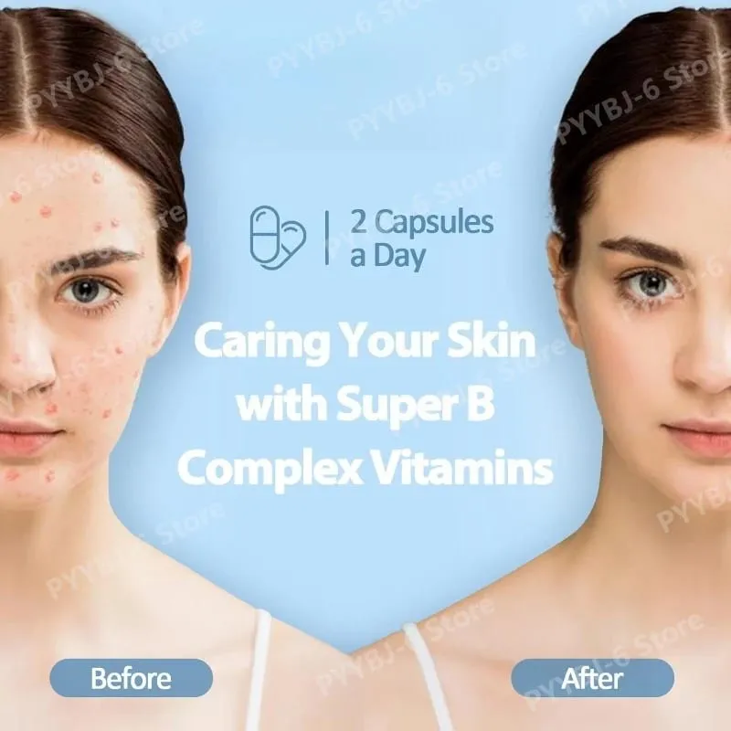 วิตามิน B Complex Plus13-in-1 120 มังสวิรัติแคปซูลพลังงานสนับสนุนสุขภาพภูมิคุ้มกัน Nerve Function Skin Wellness สารต้านอนุมูลอิสระอาหารเสริม — image 3
