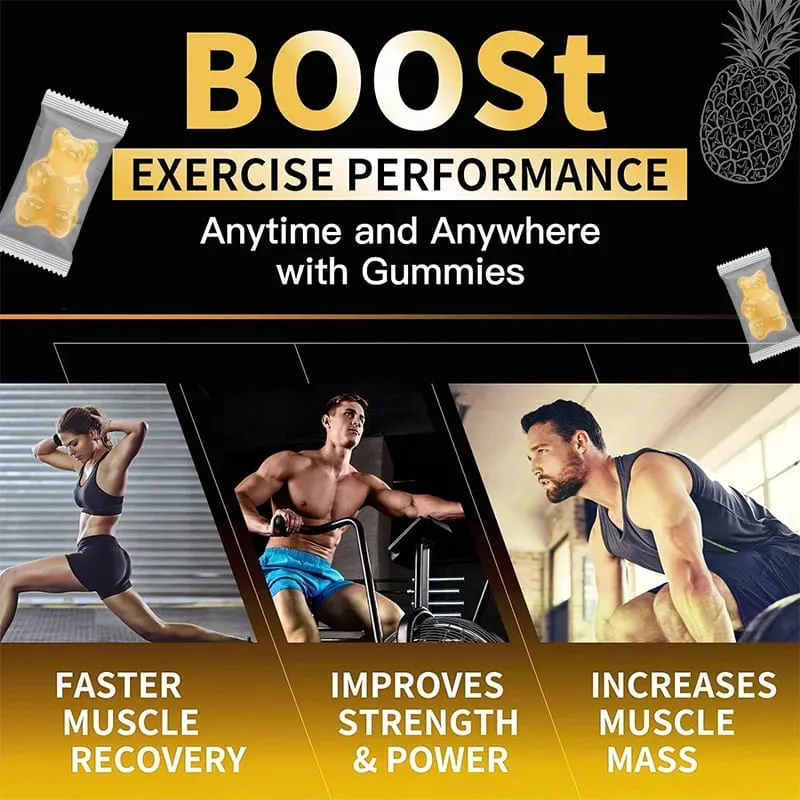 Kexinsh Creatine Gummies Creatine Monohydrate 5000mg Energy Booster Forøg styrke Energiudholdenhed Forbedrer udholdenhed