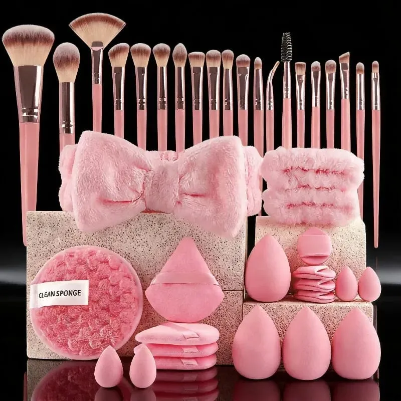 13/53pcs Set Berus Kosmetik Profesional untuk Kulit Gabungan dengan Berus Lembut Sesuai untuk Pemula dan Artis Solek — image 3