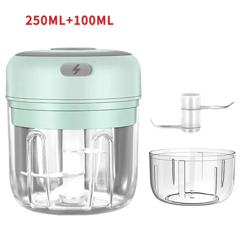 250/100ML hachoir à ail USB charge puissant Mini hachoir à ail électrique Portable broyeur à ail cuisine hachoir alimentaire unisexe — image 15