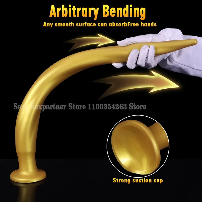 NOVÝ Super dlouhý anální kolík Big Anal Dialator Expander Training Fantasy Velký dlouhý silikonový měkký anální kolík pro ženy Muži Gay — image 5