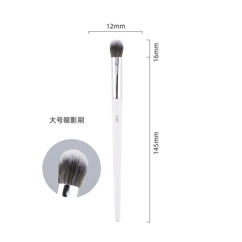 1pc Weiß Pulver Make-Up Pinsel 3D Flüssige Foundation Basis Make-up Pinsel Lidschatten blending Detail Gesicht Auge Concealer schönheit werkzeug — image 21