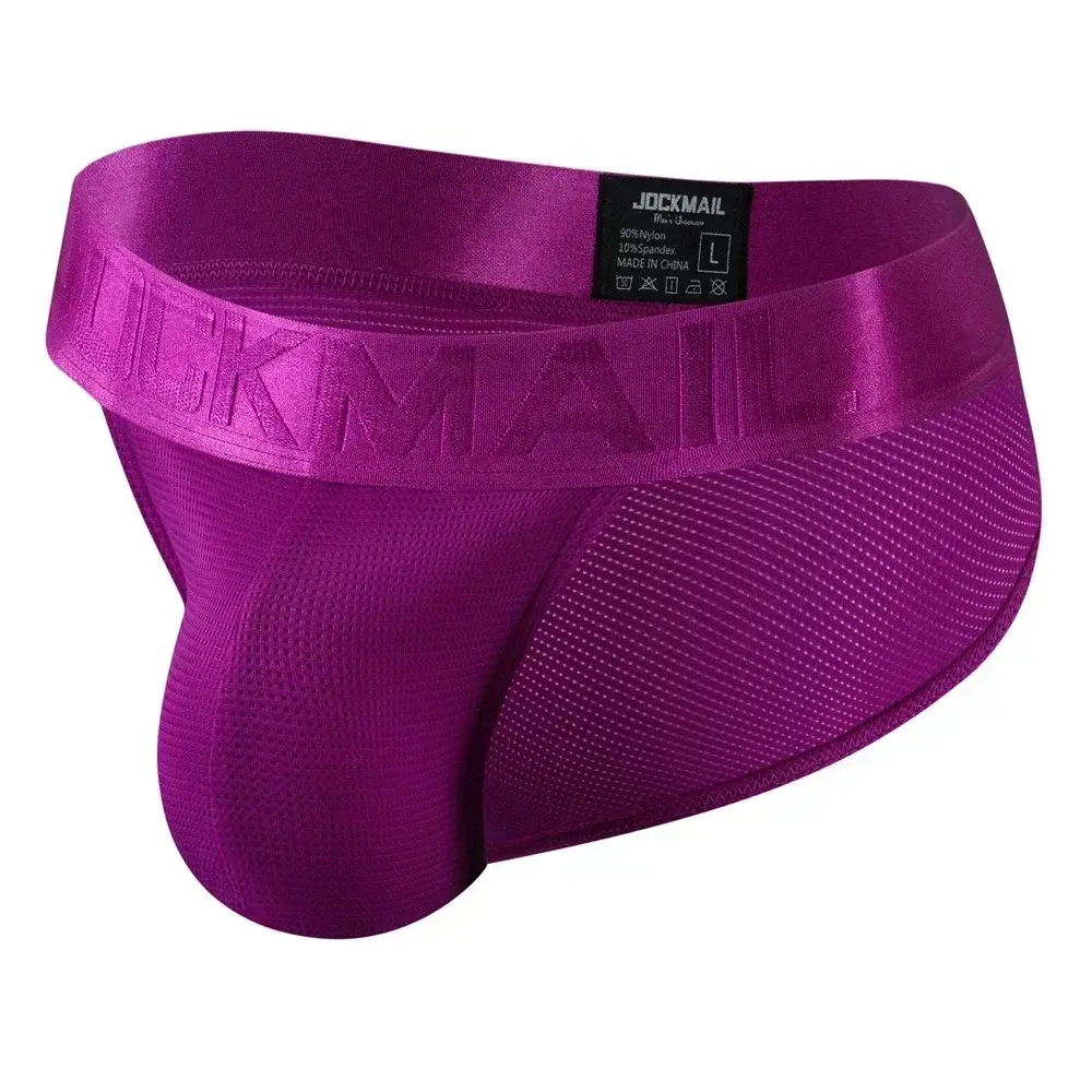 Man's Underwear Briefs Underpants Nylon Mesh Quick Dry Men's Briefs Bikini Slip Men's Tanga Briefs Jockstrap Gay Underwear — image 10