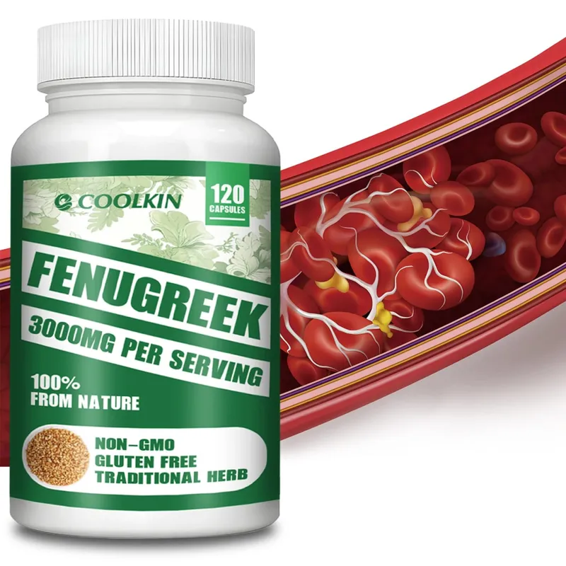 Fenugreek 3000MG - Suitable for Breastfeeding Mothers Breast Development Improved Circulation - Rich in Protein and Vitamins — image 1