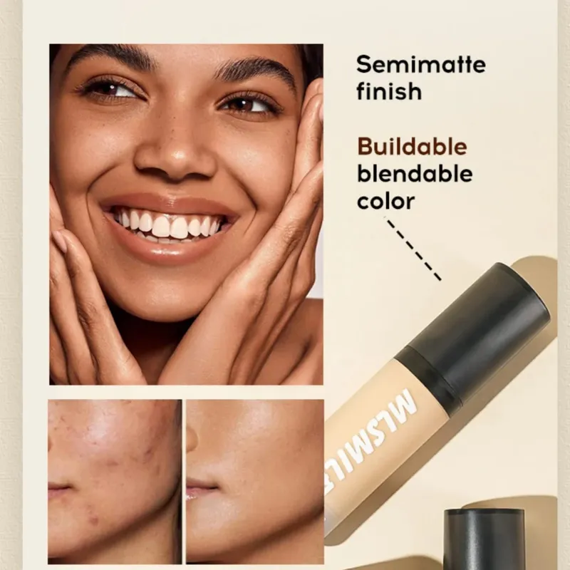 Professionelles Make-up-Set für makellose Grundölkontrolle, loses Pulver, matte Grundierung, flüssige Foundation, Concealer, feuchtigkeitsspendendes Geschenk — image 5