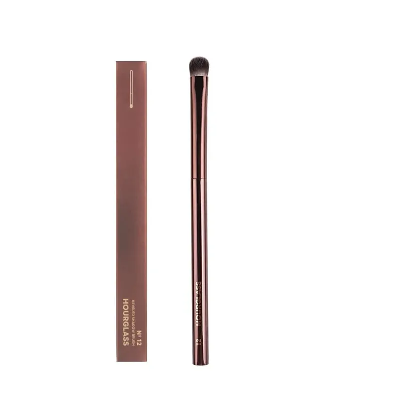 1pc Hourglass Powder Contour Berus solek Pemerah Pipi Bedak Berus solek pemegang logam Concealer Bronzer high end dengan kotak — image 17