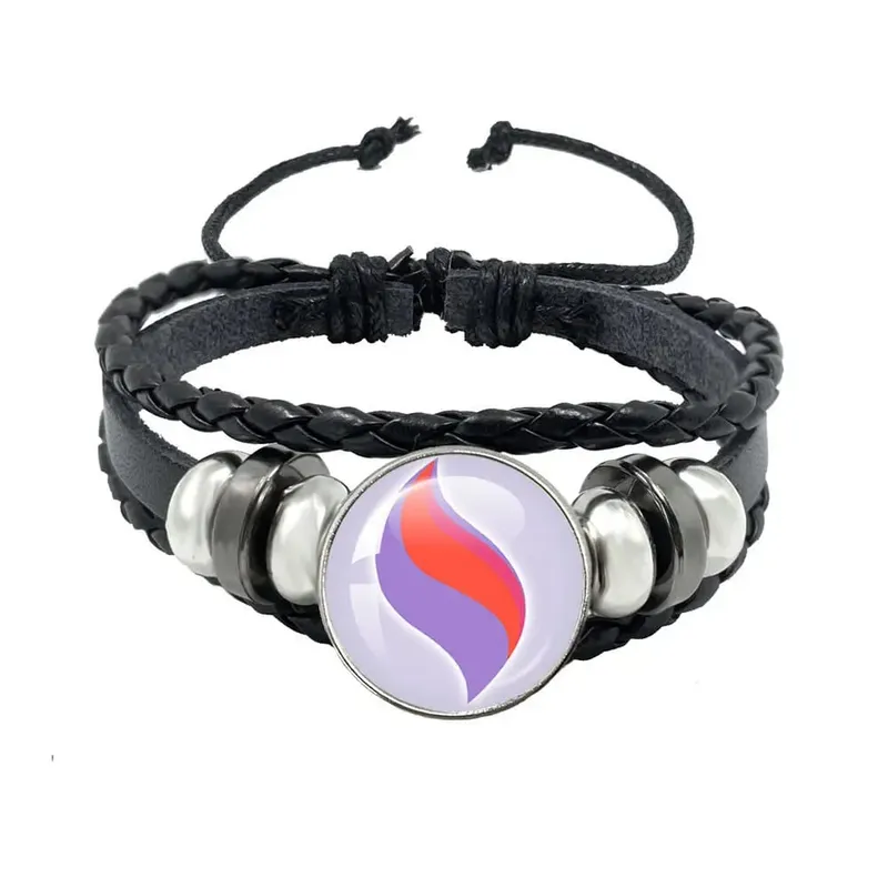 Llavero Pokémon Mega Stone, periférico de animé, creatividad, moda exquisita, hebilla de cuerda de cuero negro, tendencia — image 29