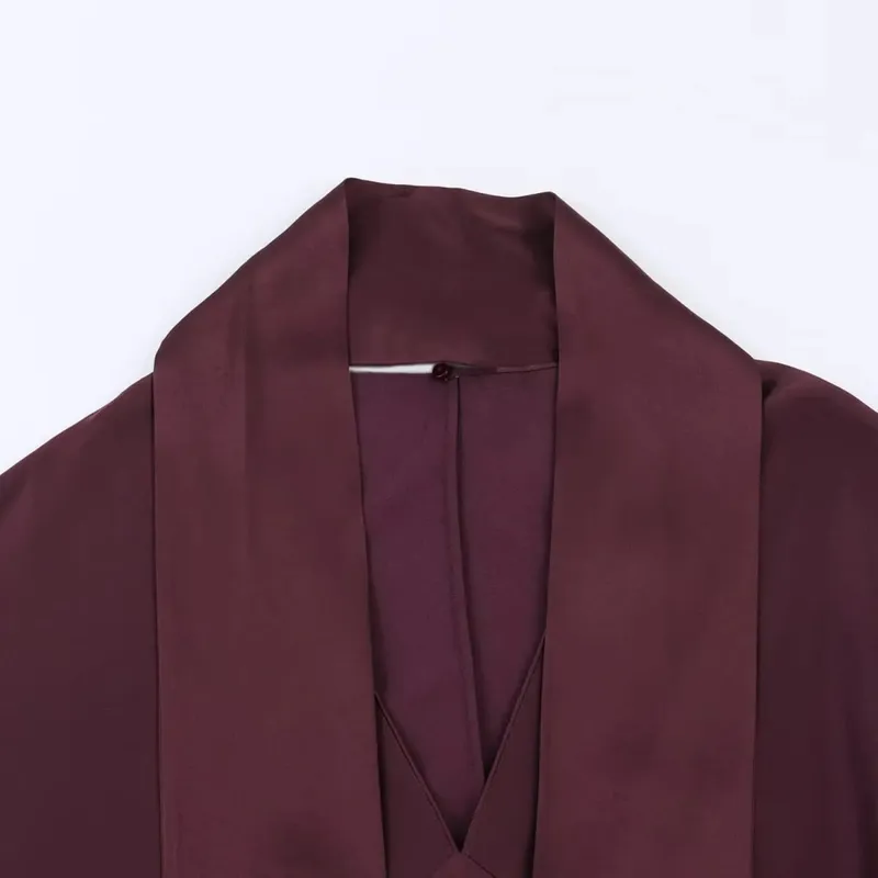 2026 nuova sciarpa abiti lunghi eleganti solidi donna primavera scollo a V manica lunga club party abito lungo abiti eleganti slim fit femminili — image 4