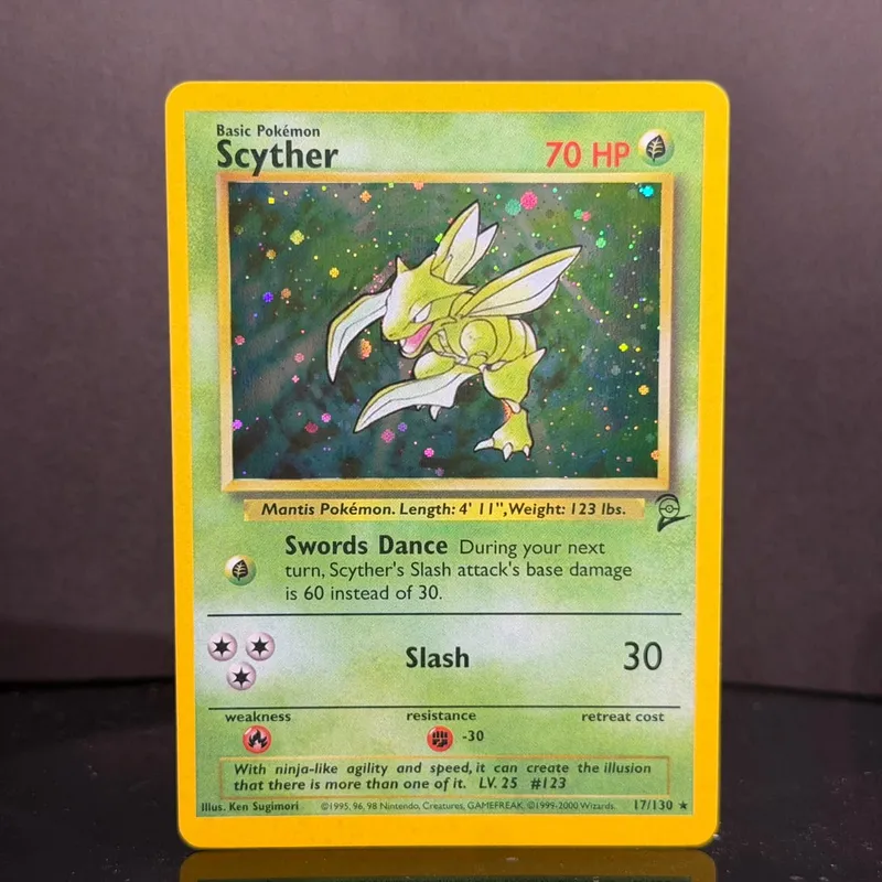 Poket 2000 Set Pangkalan 2 OG Nostalgia Koleksi Hitmonchan Scyther Clefable Pidgeot Mewtwo Proksi Holo Tradisional — image 23