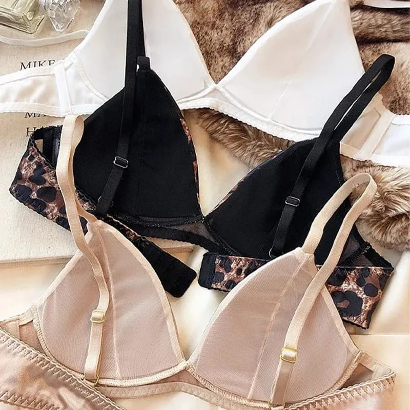 Femmes Lingerie Sexy sous-vêtements chauds coupe triangulaire soutien-gorge ensemble petite poitrine haut soutien-gorge confortable Push Up soutien-gorge respirant sans couture — image 5