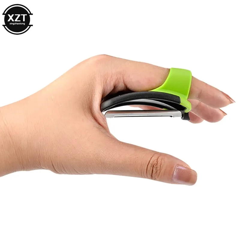Multifunctionele Keuken Vinger Held Palm Dunschiller Gemakkelijk Vast Te Houden Gadgets Groente Fruit Slicer Dunschiller Gebruiksvoorwerp Duurzame Keuken Dunschiller — image 5