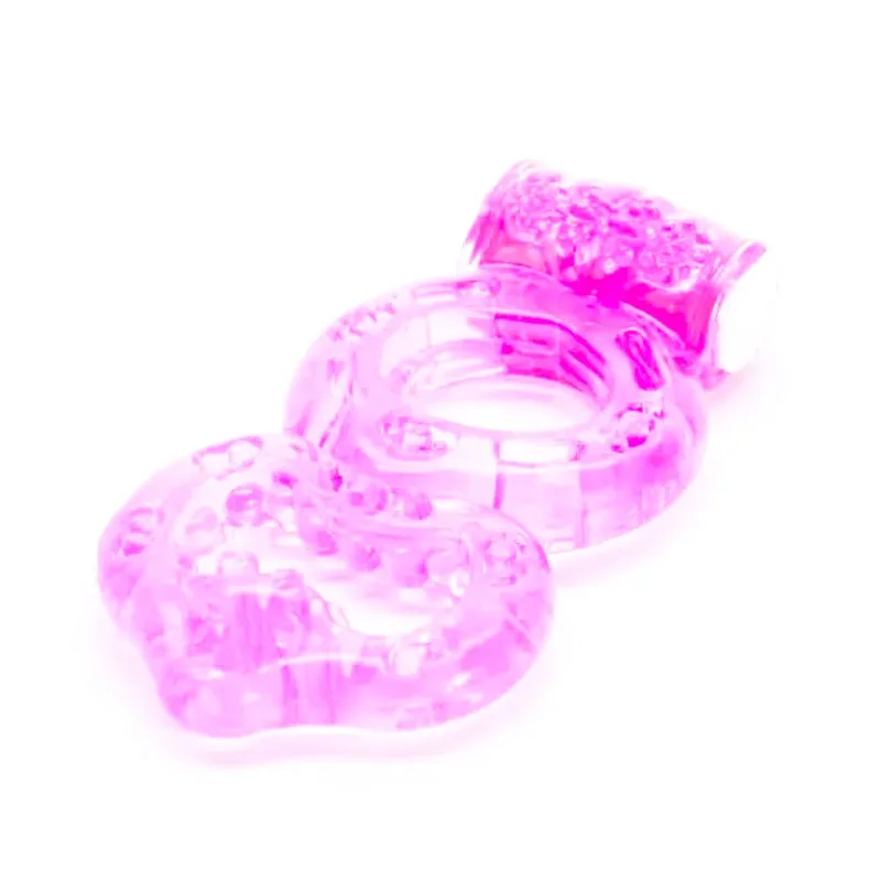 Dauerhafter Ring-Klitoris-Vibrator, dreifache Kugelschleife, Massagegerät, Masturbation, vibrierendes Spannen, Verzögerung der Ejakulation, Sexspielzeug für Männer — image 7
