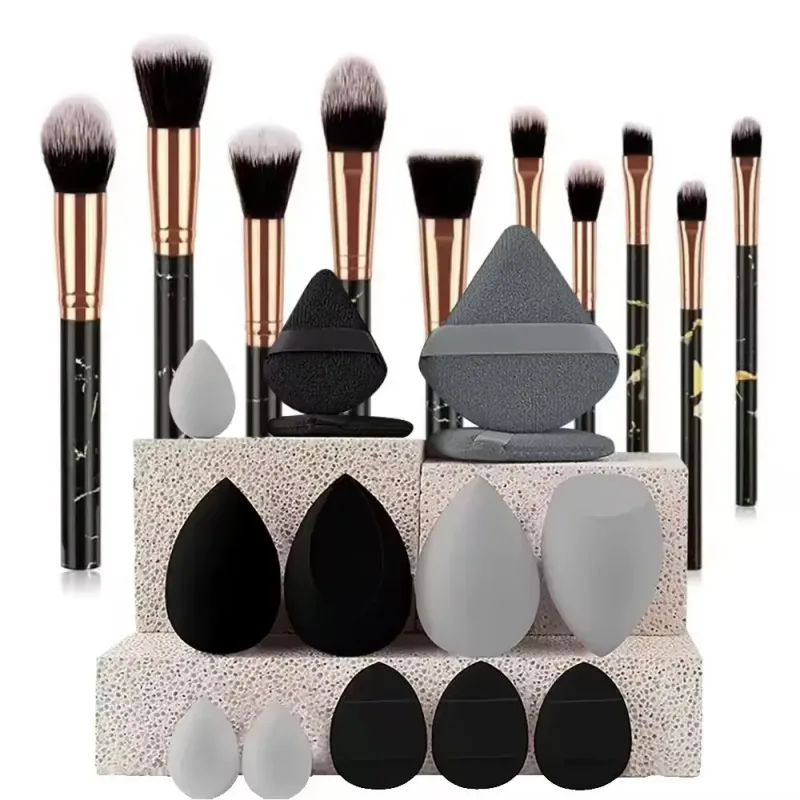 Make-up-Pinsel-Set, hochwertige synthetische Kabuki-Pinsel, Foundation, Concealer, Puder, Rouge, Blending, Gesicht, Lidschatten, Kosmetikpinsel, S — image 25