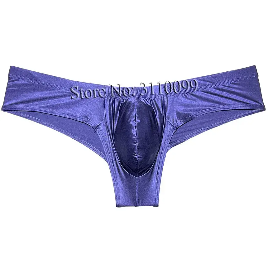 Seluar Dalam Peninju Bikini Sutera Berkilat Mini Lelaki Seluar Dalam Meningkatkan Pouch Bikini Boxer — image 9