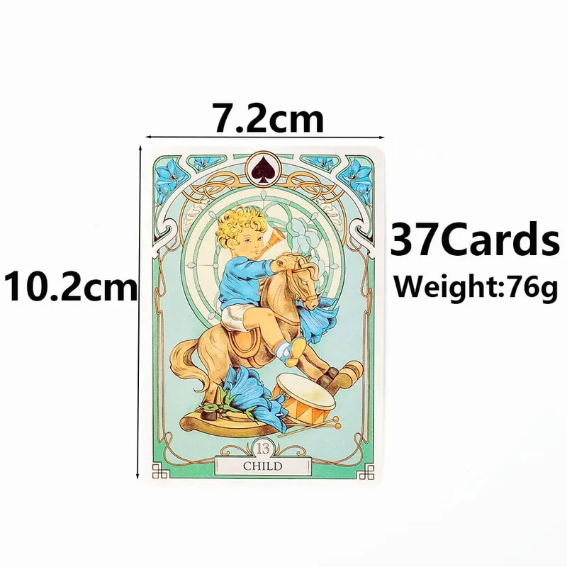 37 Adet Kartları Romatic Lenormand Tarot Güverte Tam İngilizce Versiyonu Oracles Güverte Kız Masa Oyunları 10.2*7.2 Cm — image 4
