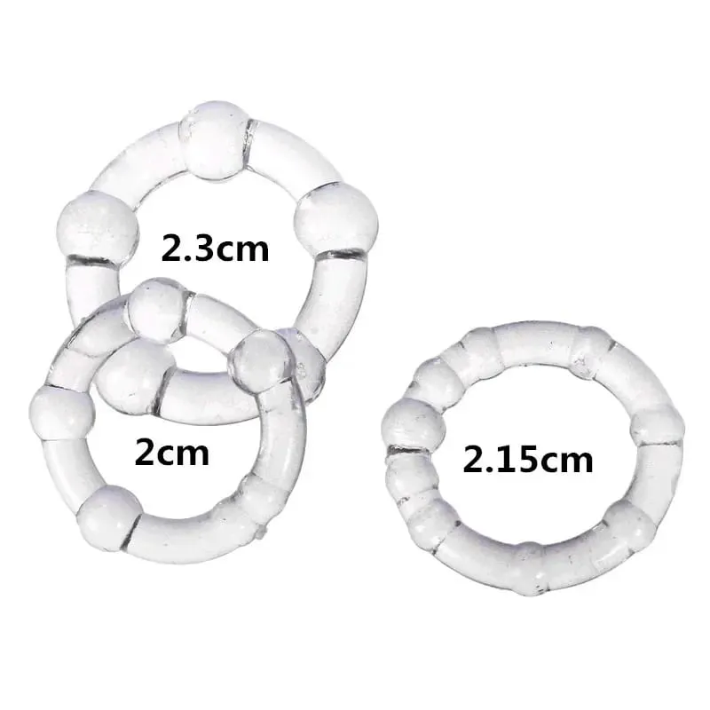 2 STK Silikone Mand Forhud Corrector Resistance Ring Forsinkelse Ejakulation Penis Ringe Sexlegetøj til mænd Daglig/nat Cock Ring — image 16