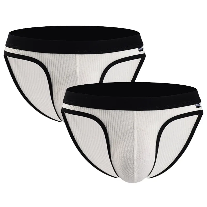 Herren-Unterwäsche, U-konvexe Beutel-Slips, atmungsaktiv, weich, elastisch, Low-Rise-Höschen für Männer, tägliche Dessous, 2er-Pack — image 6