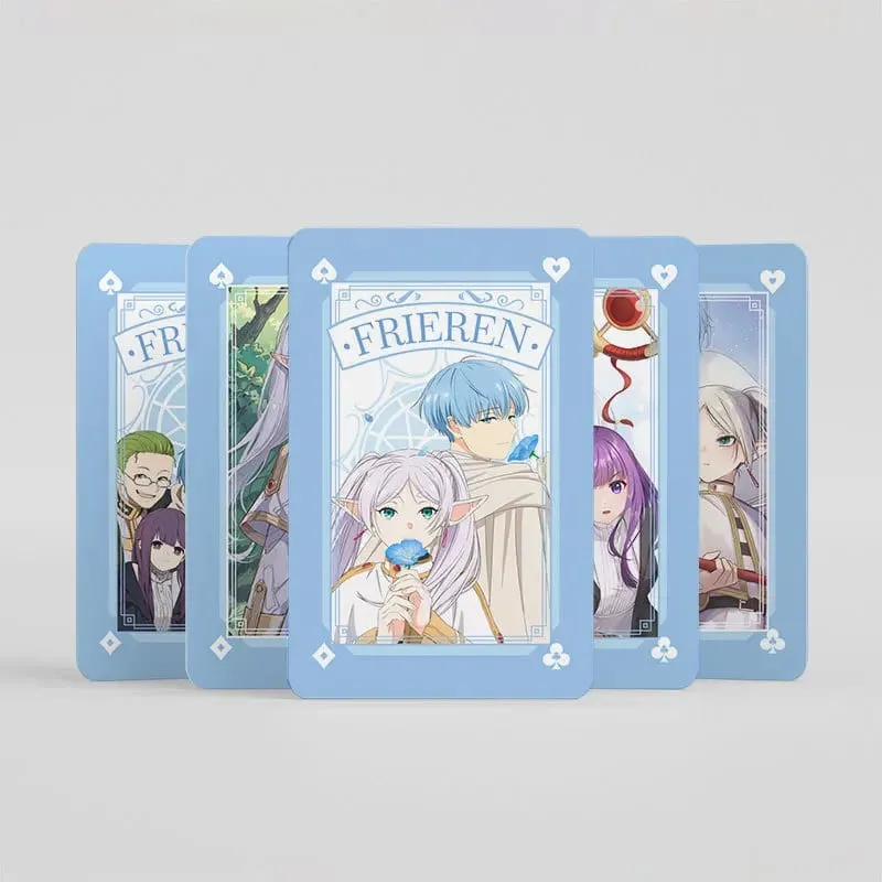 Jouet de Poker animé Frieren aux funérailles, cartes de jeu Frieren Himmel Cosplay, couverture rigide, cadeau de collection — image 5