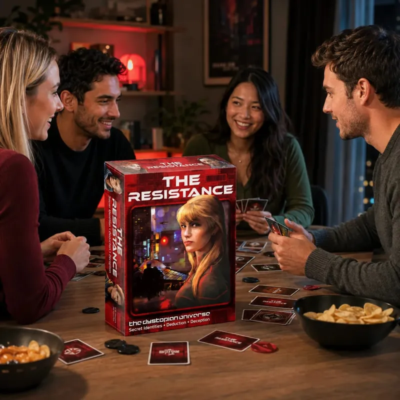 The Resistance Dystopian Social Deduction Card Game Secret Identity Strategy Party Teens Adults English Version — image 5