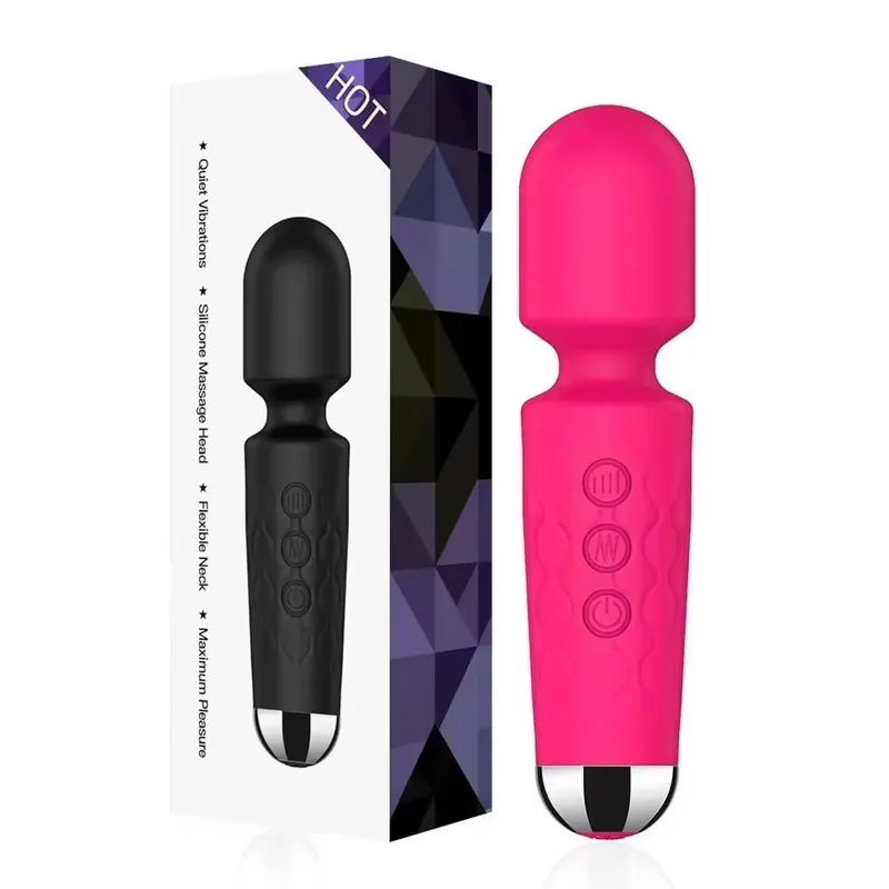 20 ความเร็วที่มีประสิทธิภาพ AV Vibrator Magic-Wand Anal Dildo หัวนม G Spot Clitoris Stimulator หญิง Masturbation Sex ของเล่นสำหรับผู้หญิง — image 7