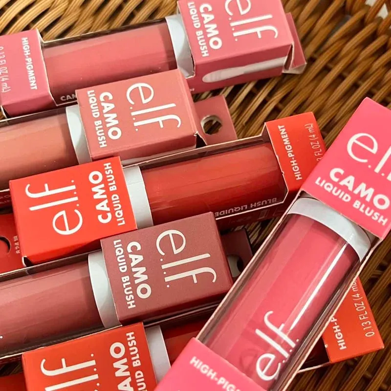 Nová tekutá tvářenka značky Elf Liquid Blush Trvalá hydratační vyplňující tváře Makeup Pudr na tvářenku Opravná tyčinka Snadno barvitelná kosmetika — image 2