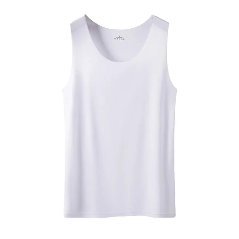 Women Summer Ice Silk Seamless Top Basic Sleeveless O-Neck Racerback Athletic Thin Shirts Plain Solid Color Yoga Quick Dropship