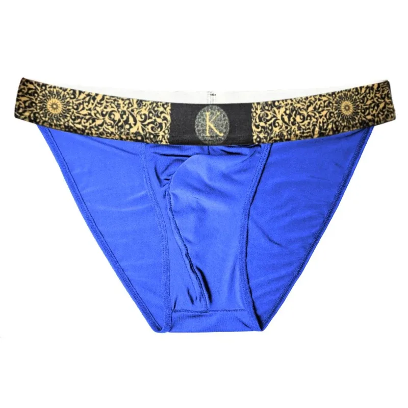 Mutande da uomo in stile bikini semitrasparente a vita bassa da uomo, vita elasticizzata, slip dal taglio alto, freschi e setosi, adatti per il bodybuilding sportivo