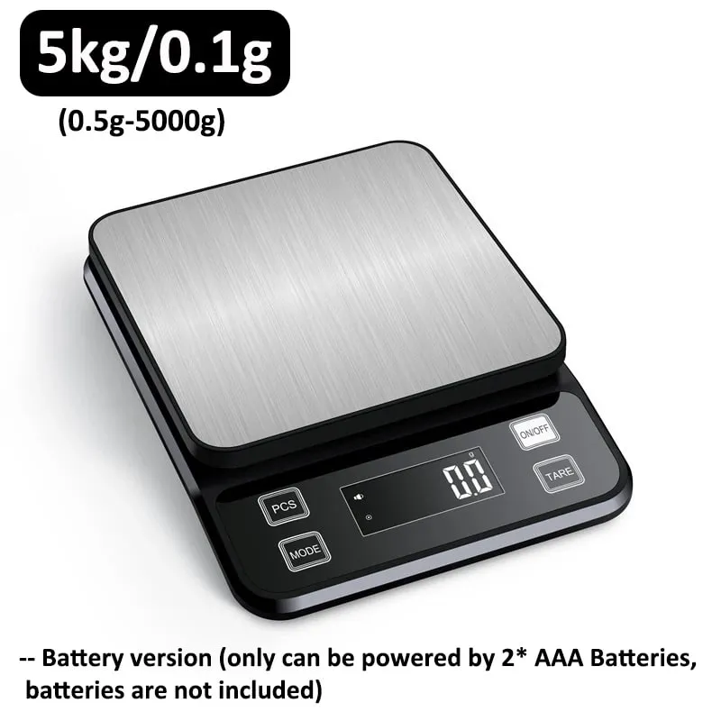 3/5/10 kg 0.1g Dijital Elektronik mutfak terazisi lcd ekran Tamamen Su Geçirmez Paslanmaz Çelik Ölçme Tartı Pişirme Aracı — image 11