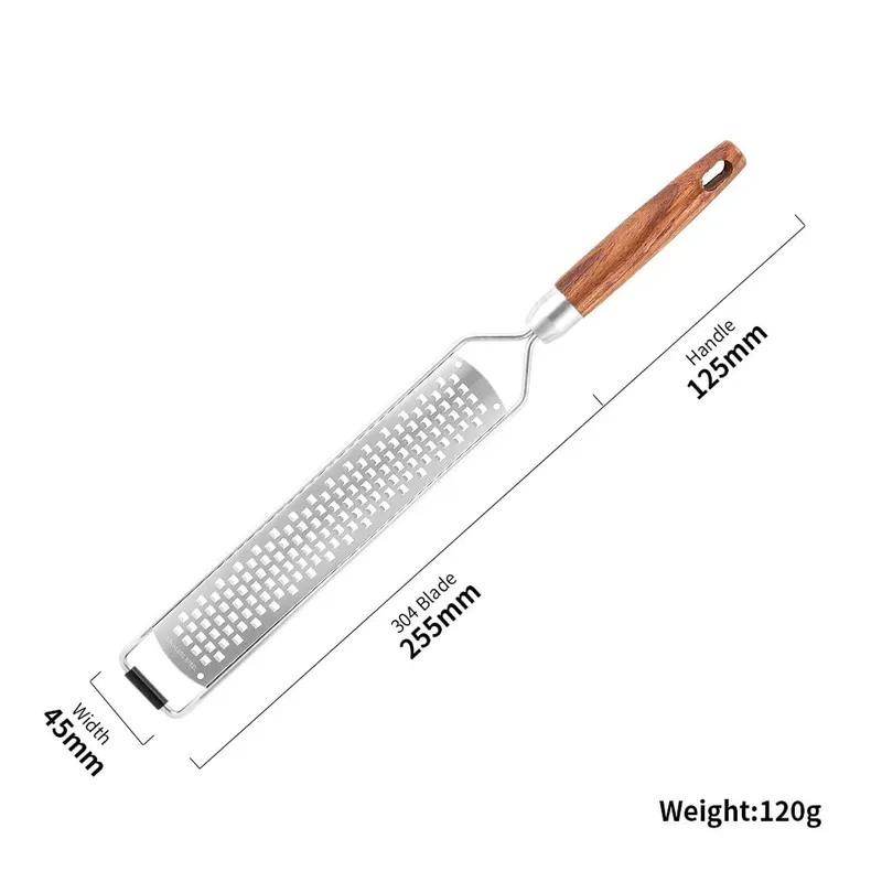 Stainless Steel Cheese Grater Slicer Lemon Zester Chocolate Chopper Fruit Peeler Planer Non-Slip Handle Lightweight Cook Gadgets — image 8