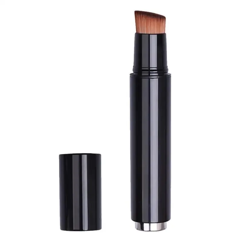 1pc pincéis de maquiagem oblíquos pincéis de base ferramentas de maquiagem portátil pincel 16cm