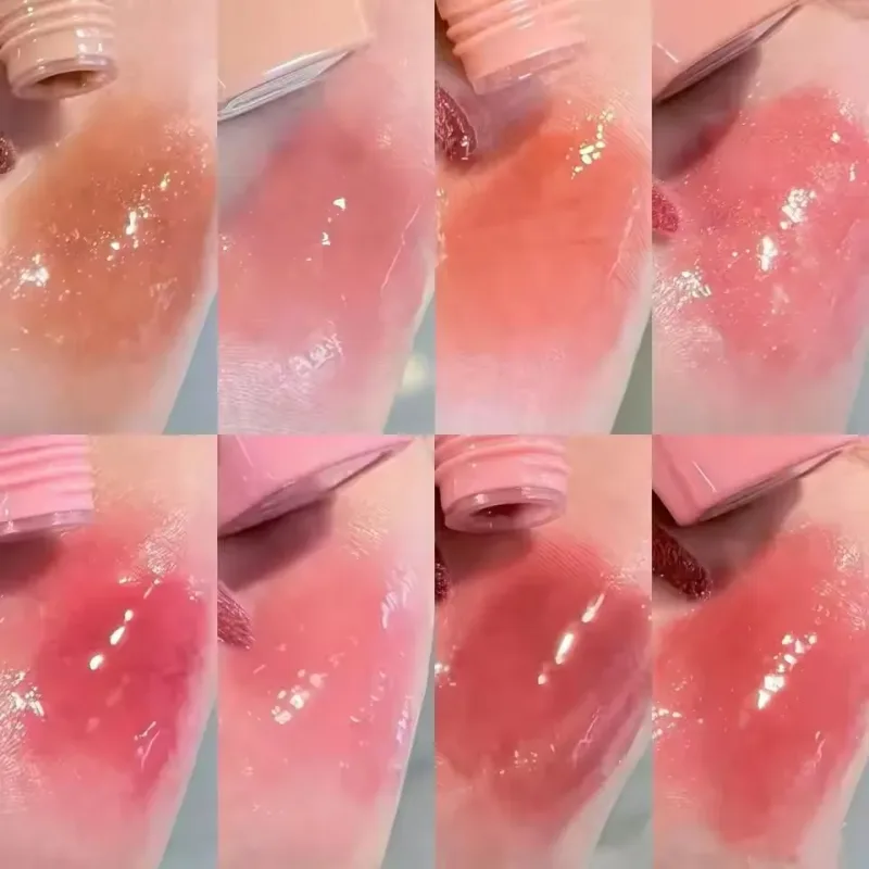 Pinkyfocus Rossetto Specchio lucido Lucidalabbra Idratante Succoso Tinta per labbra nude Rossetto per trucco naturale quotidiano a lunga durata — image 5