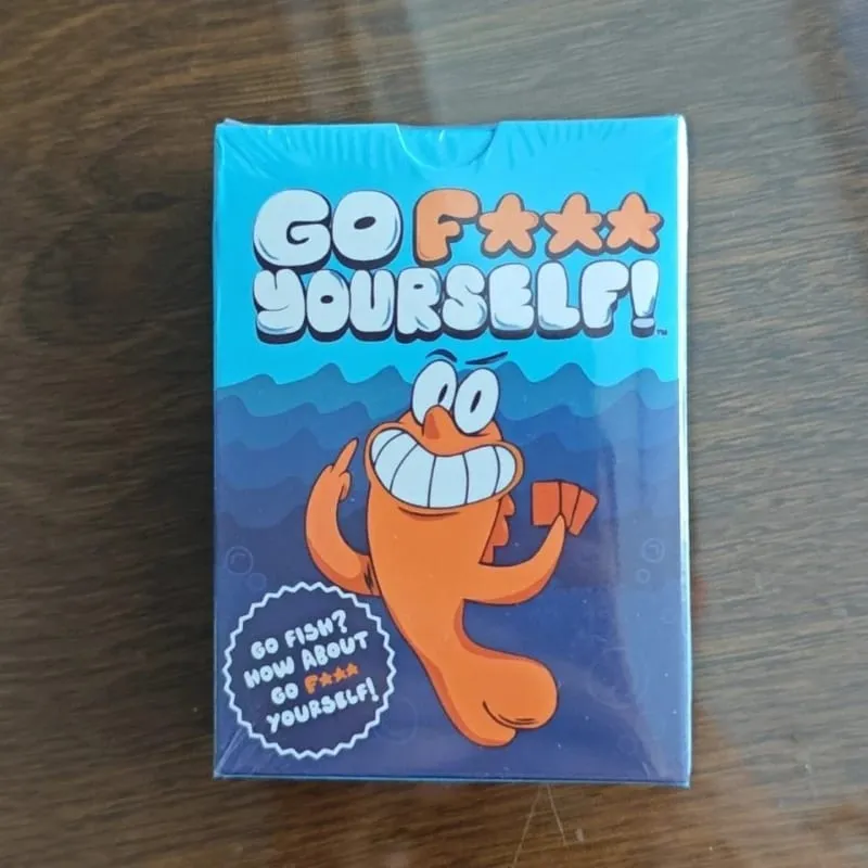 Go Fish Card Game Yourself Fun Gag Gift Permainan Papan Kelakar dengan Permainan Pesta Interaksi Keluarga Malam Twist untuk 2+ Pemain — image 6