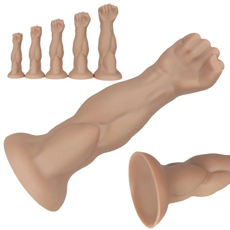Huge Fist Hand Anal Plug Arm Dildo Vaginal Butt Dilator Deep Stimulator Anus Expander Big Dildo Masturbator Adult Anal Sex Toys — image 1