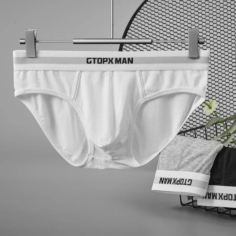 3 Pak Pakaian Dalam Pria Satu Lapis Musim Panas Celana Dalam Bertingkat Rendah untuk Pria Celana Dalam Elastis Nyaman Cocok Ropa Interior Hombre — image 3
