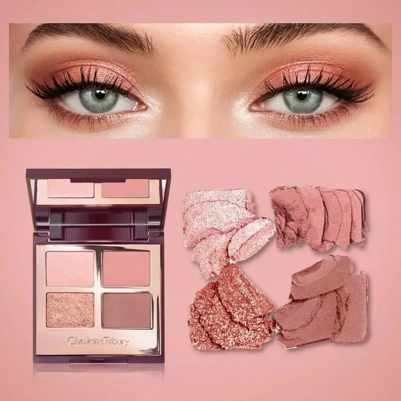 Charlotte Tilbury 4Pan Velvet&9Pan Silk Shimmer Eyeshadow&Cream Blush Dewy Long Lasting Buildable Blendable Natural Glow แต่งหน้า — image 2