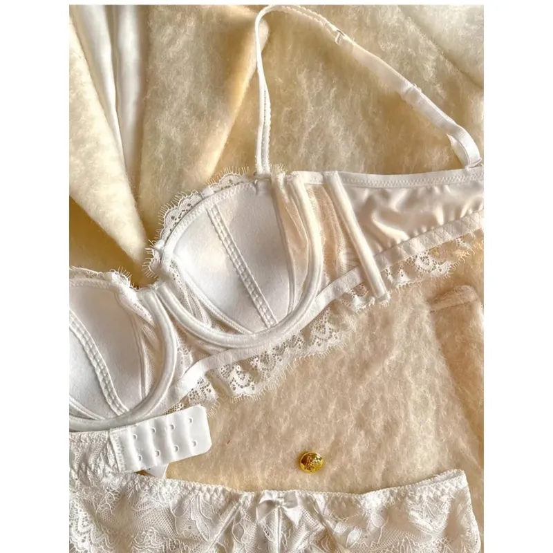Conjunto de sujetador con Orejas de conejo francés de media copa, gran oferta, sin tirantes, antideslizante, minimizador, soporte lateral, antihundimiento, lencería de mujer 32-38 — image 7