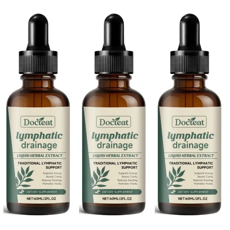 Lymfedrainagedruppels 60 ml supplement helpen opgeblazen gevoel en gezondheid van het immuunsysteem met klavertjes rode klaver en stillingiawortel — image 9