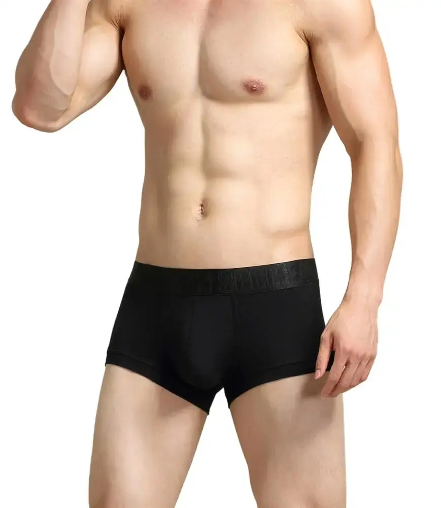 Men's Boxers Cotton Underwear Boxer Shorts Sexy Men Boxer Briefs Solid Color Underpants Boxer For Man — image 31