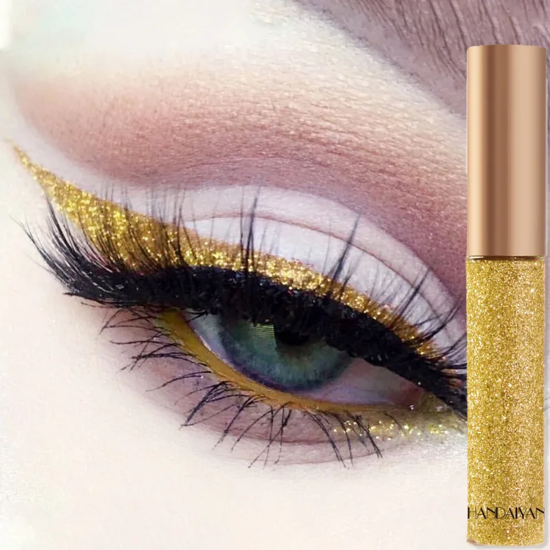 Glitzernder flüssiger Eyeliner-Stift, glitzerndes, hochglänzendes Pigment, Bühnendiamant-Lidschatten, langanhaltendes, wasserfestes Augen-Make-up — image 14