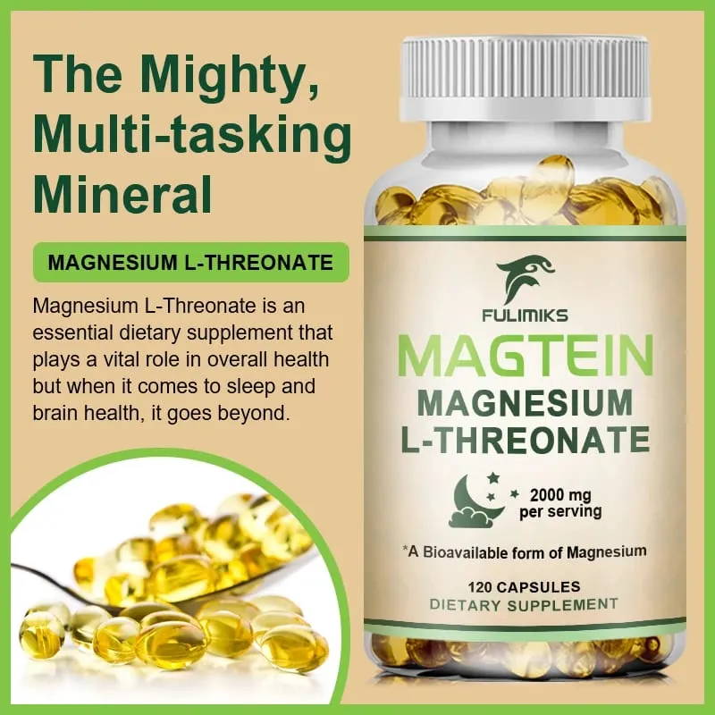 Magtein Magnesium L-Threonate doplněk klinicky studovaný na posílení mozku, hořčík, zlepšuje zaměření paměti a klidný spánek — image 6