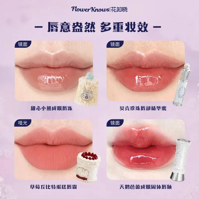 Flowerknows Complete Makeup Gift Set Long-Lasting Lip Glaze Blush & Shimmer Eyeshadow Palette All-in-One ชุดความงามของขวัญกล่อง — image 2